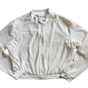 CALI SPORT LIGHTWEIGHT CROPPED WOMENS JACKET WINTER WHITE SIZE: MEDIUM